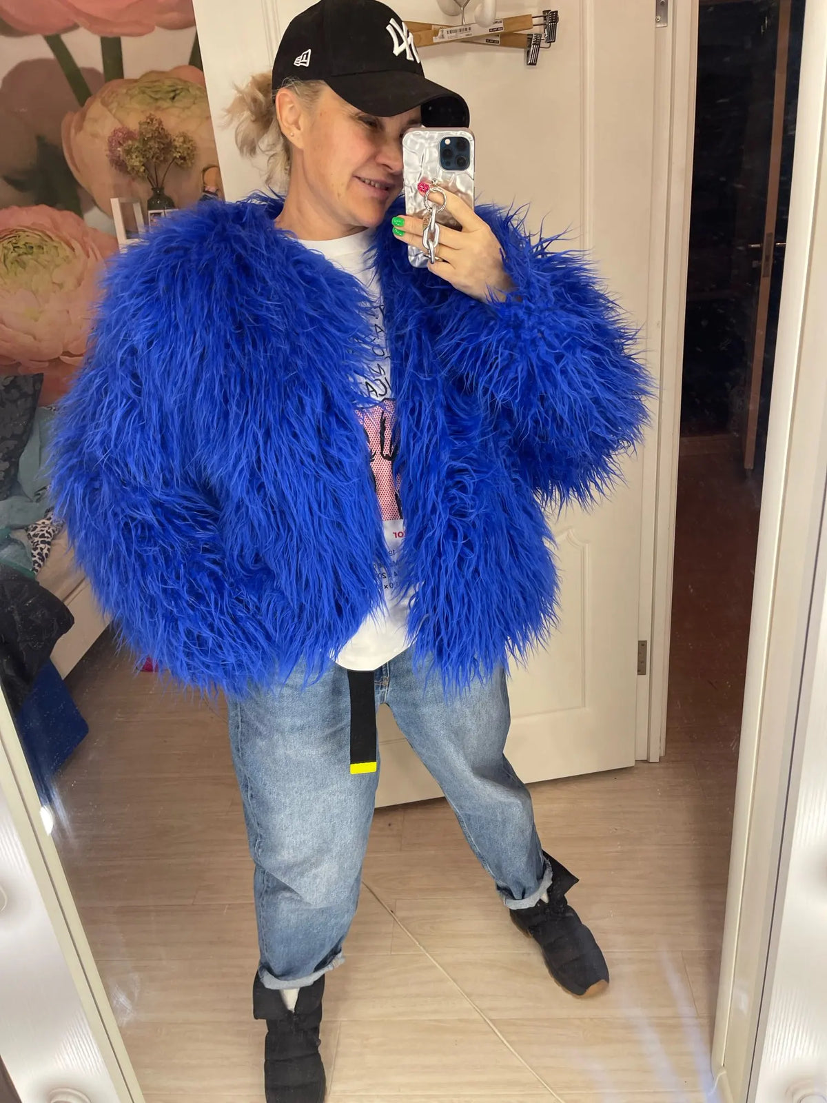Faux Fur Coats Y2k Punk Rave Winter Jackets