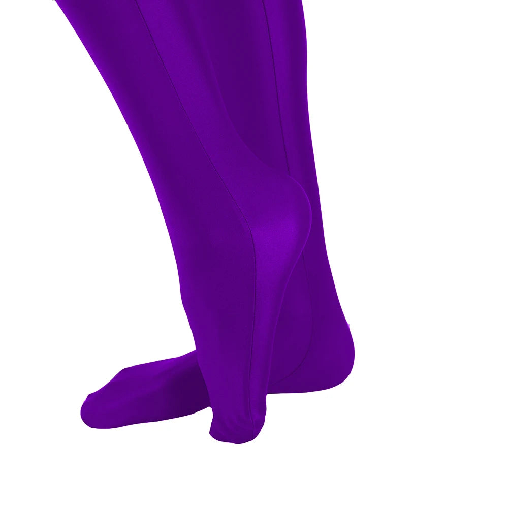 Cat Burglar Adult Spandex Full Body Zentai Footed Jumpsuit Unisex Bodysuit Unitard Halloween Costume