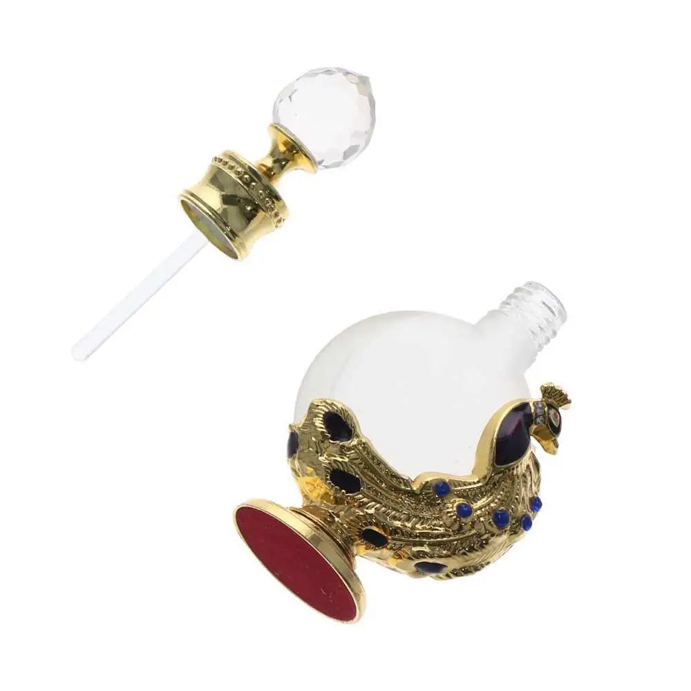 Peacock Perfume Bottle Refillable Essential Oils Potions Bottle