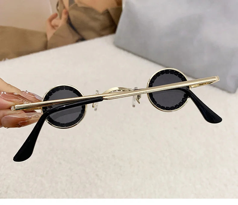 Diamond Dots Round Sunglasses