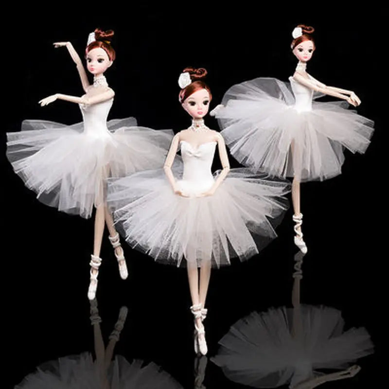 32cm Ballet Doll Large Original Handmade 1/6 Doll Full Set 11 Jointed Doll Girls