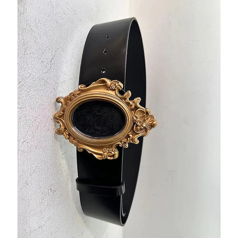 The Abyss Baroque Picture Frame Personality Belts