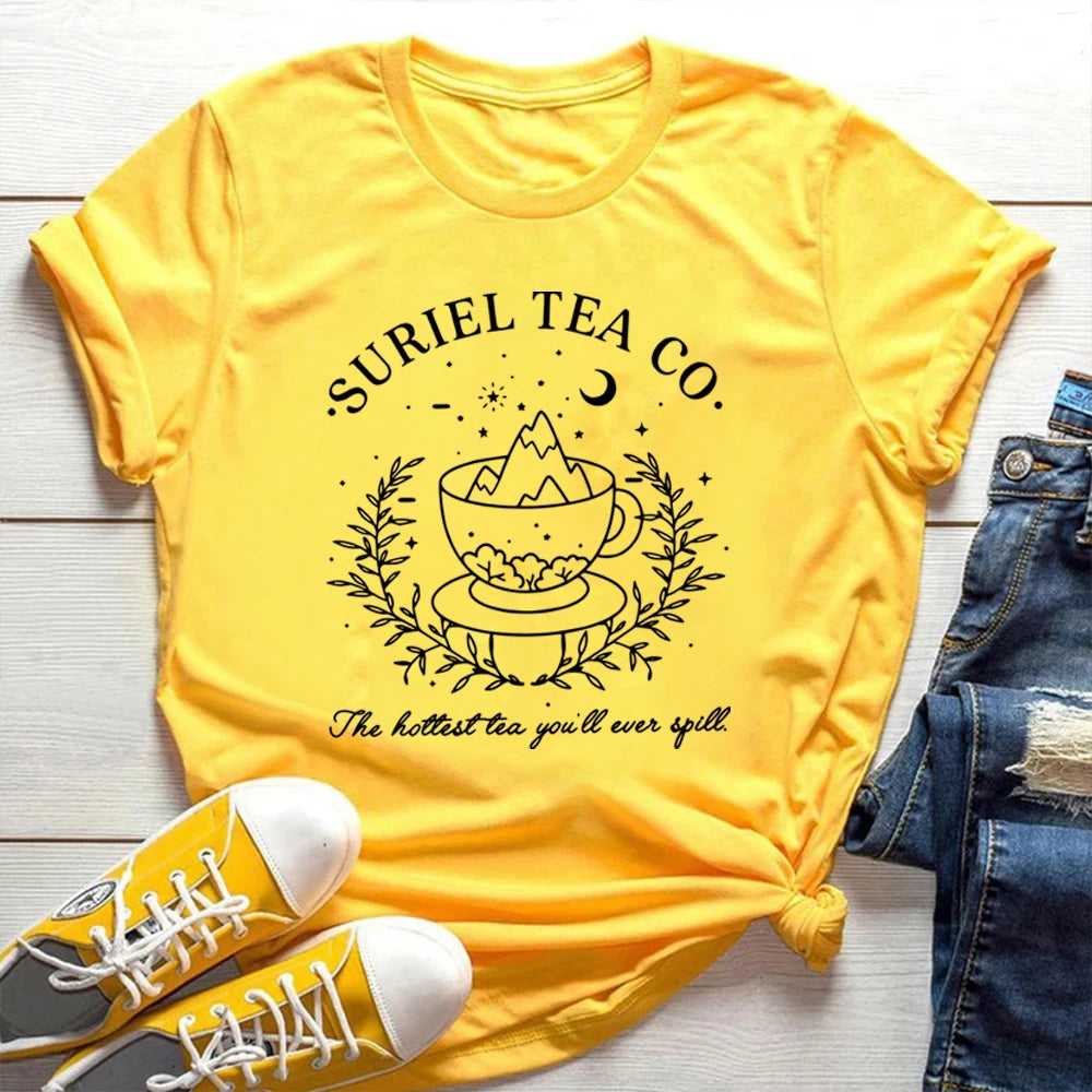 Suriel Tea Co T-Shirt Velaris A Court of Thorns and Roses Book Lover Tee