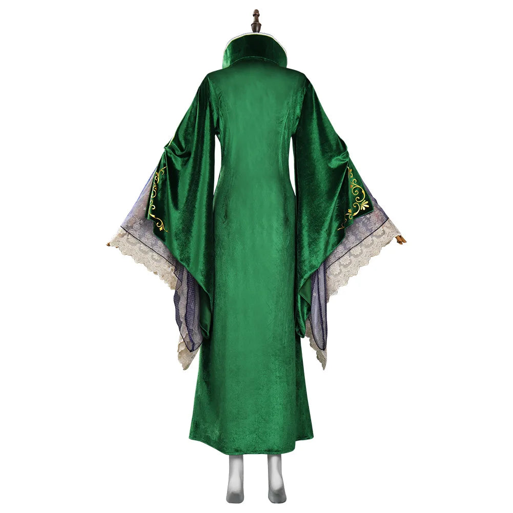 Hocus Pocus Movie Sanderson Sisters Witch Costumes Cosplay Outfits Halloween