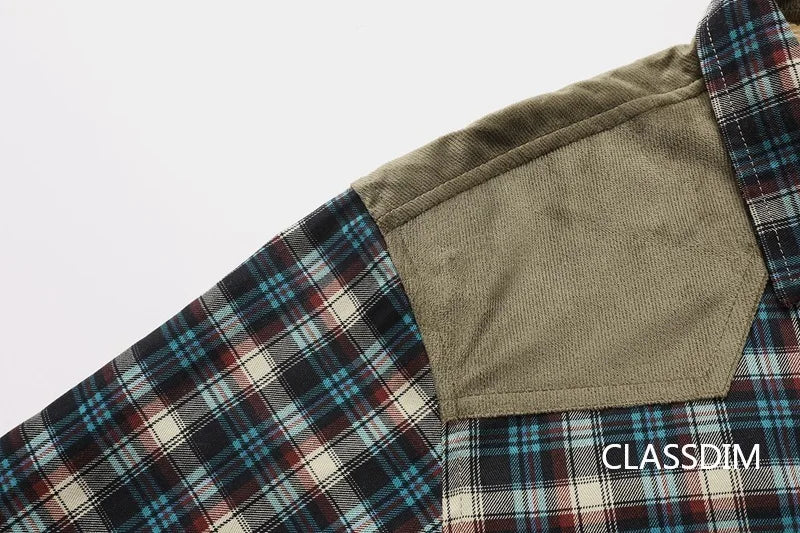 Woodsman Plaid Fleece Shirts Lightweight Jackets