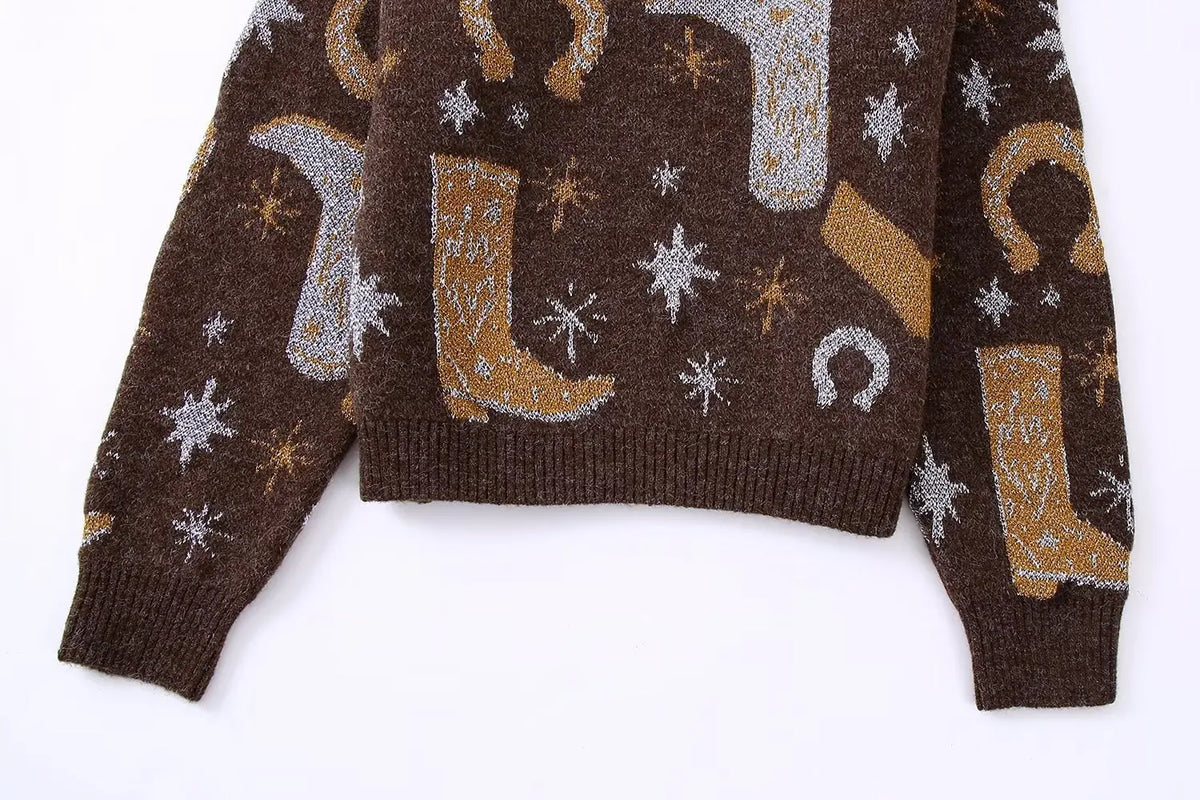 Boot Scooting Babe Knit Sweater Jumper