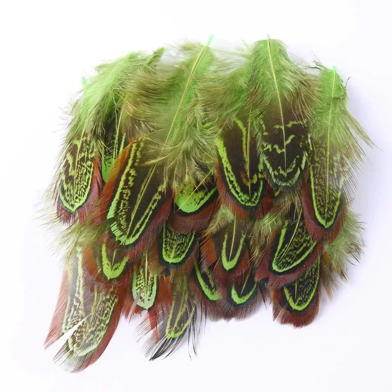 100Pcs Pheasant Chicken Feathers for DIY Crafts