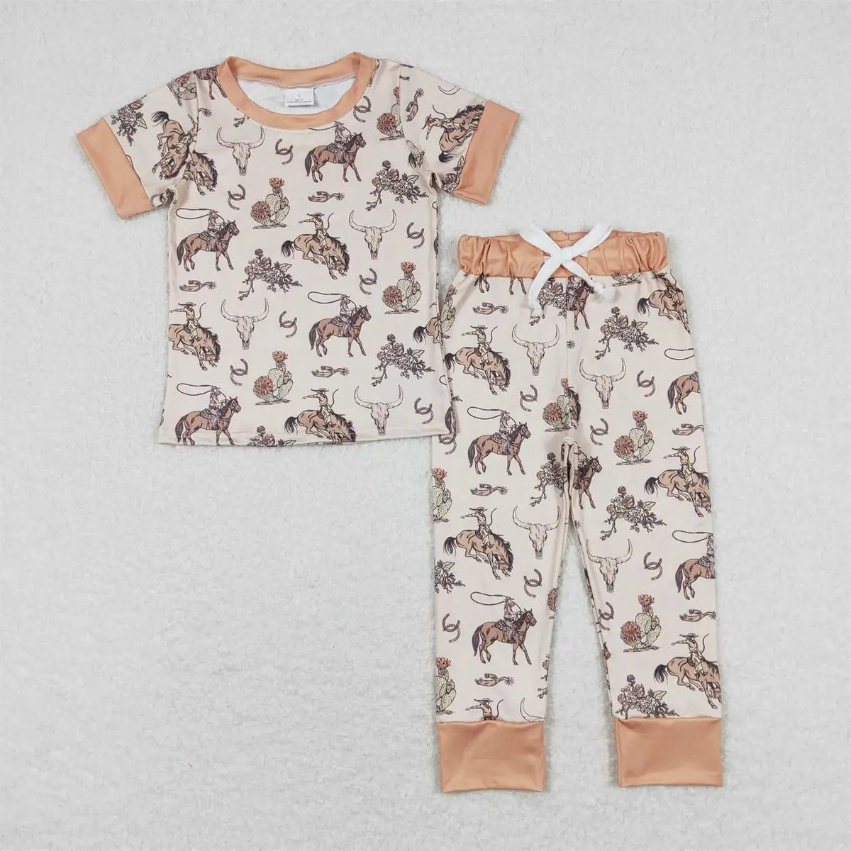 Retro Western Rodeo Horse Children Pyjamas