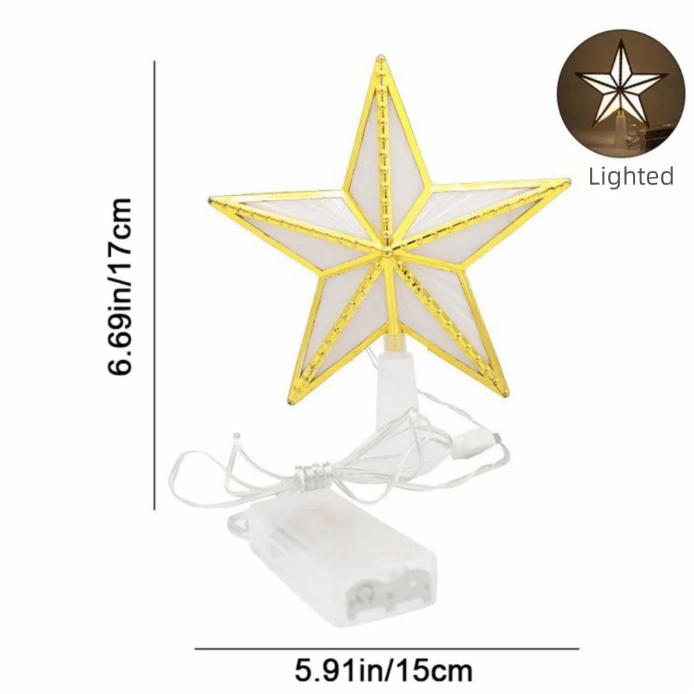Christmas Tree Top Star Light