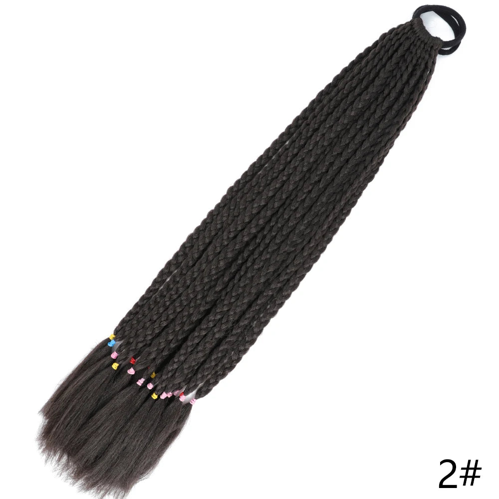 Long Braided Ponytail Hair Extensions 60CM