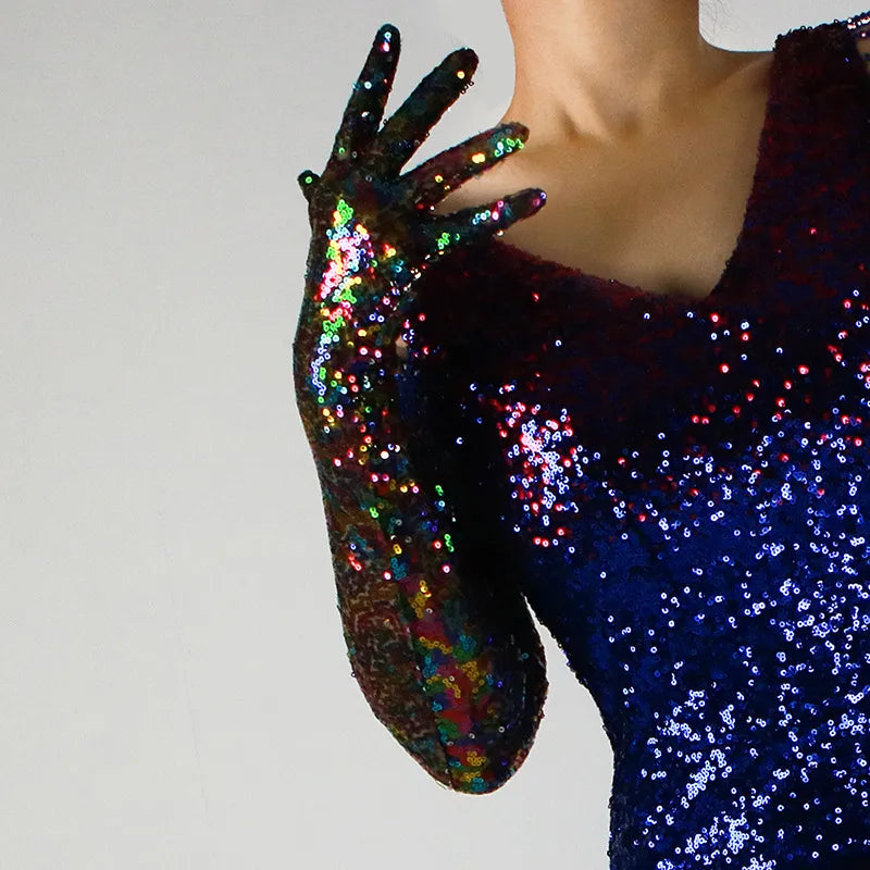 Glitter Gloves 70cm Long Gloves 26 Colours