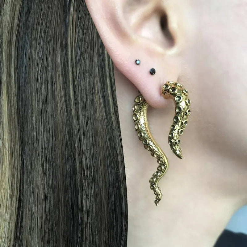 Octopus Tentacle Earrings
