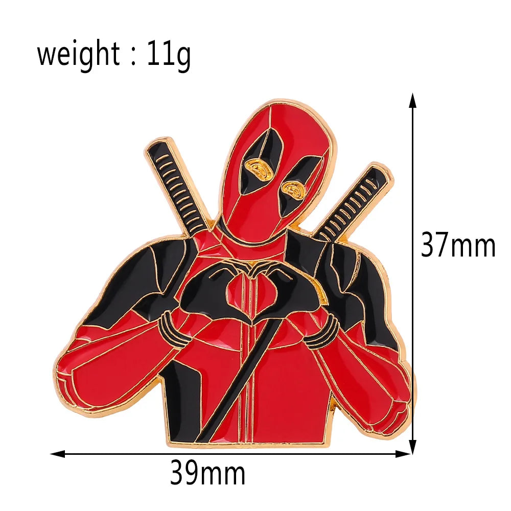 Marvel Deadpool Love Brooch Enamel Pin