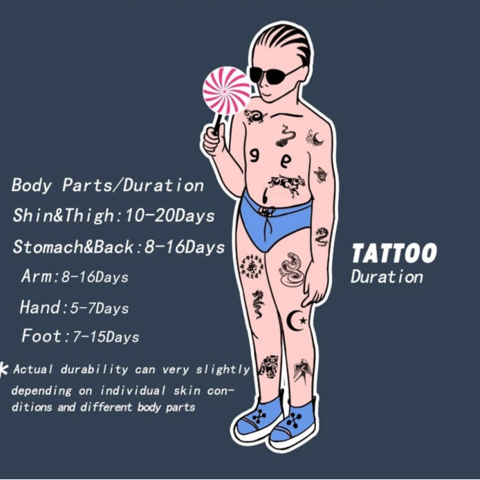Compass Temporary Tattoos