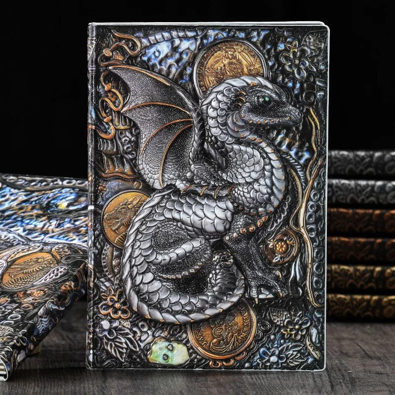 Flying Dragon Embossed Notebook