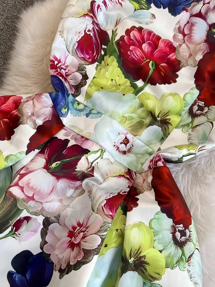 Spring Races Floral Tank Dress with Pockets