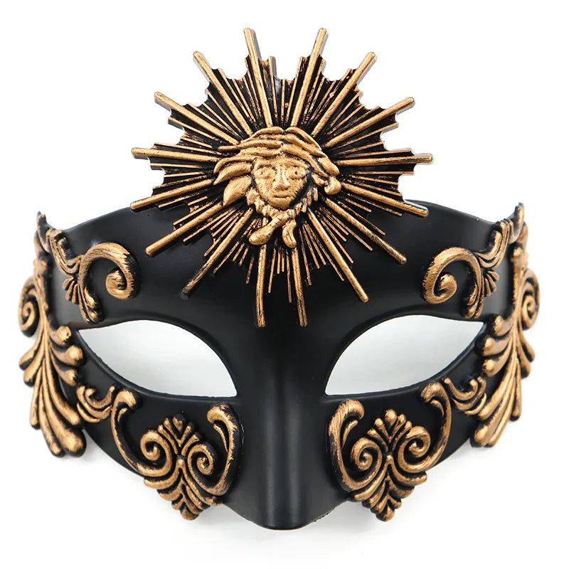 Roman Sun God Carnival Mask