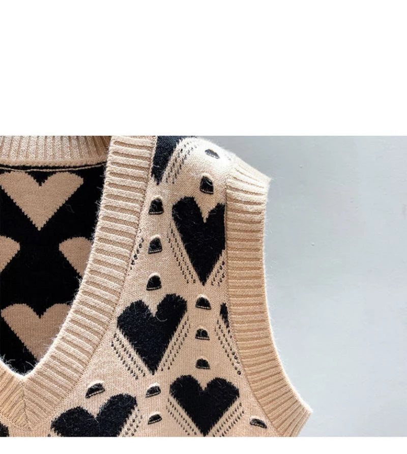 Love Heart Sweater Vest