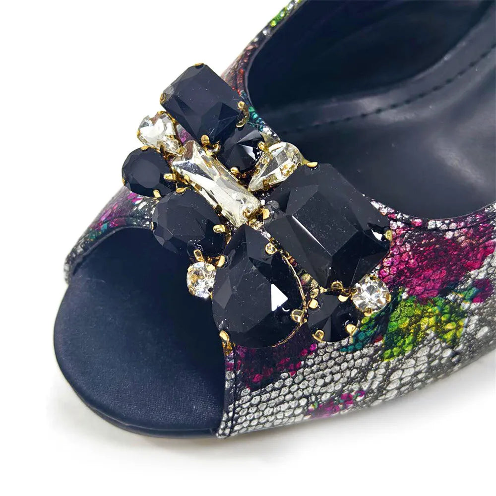 Spring Garden Party Shoes And Matching Bag Set