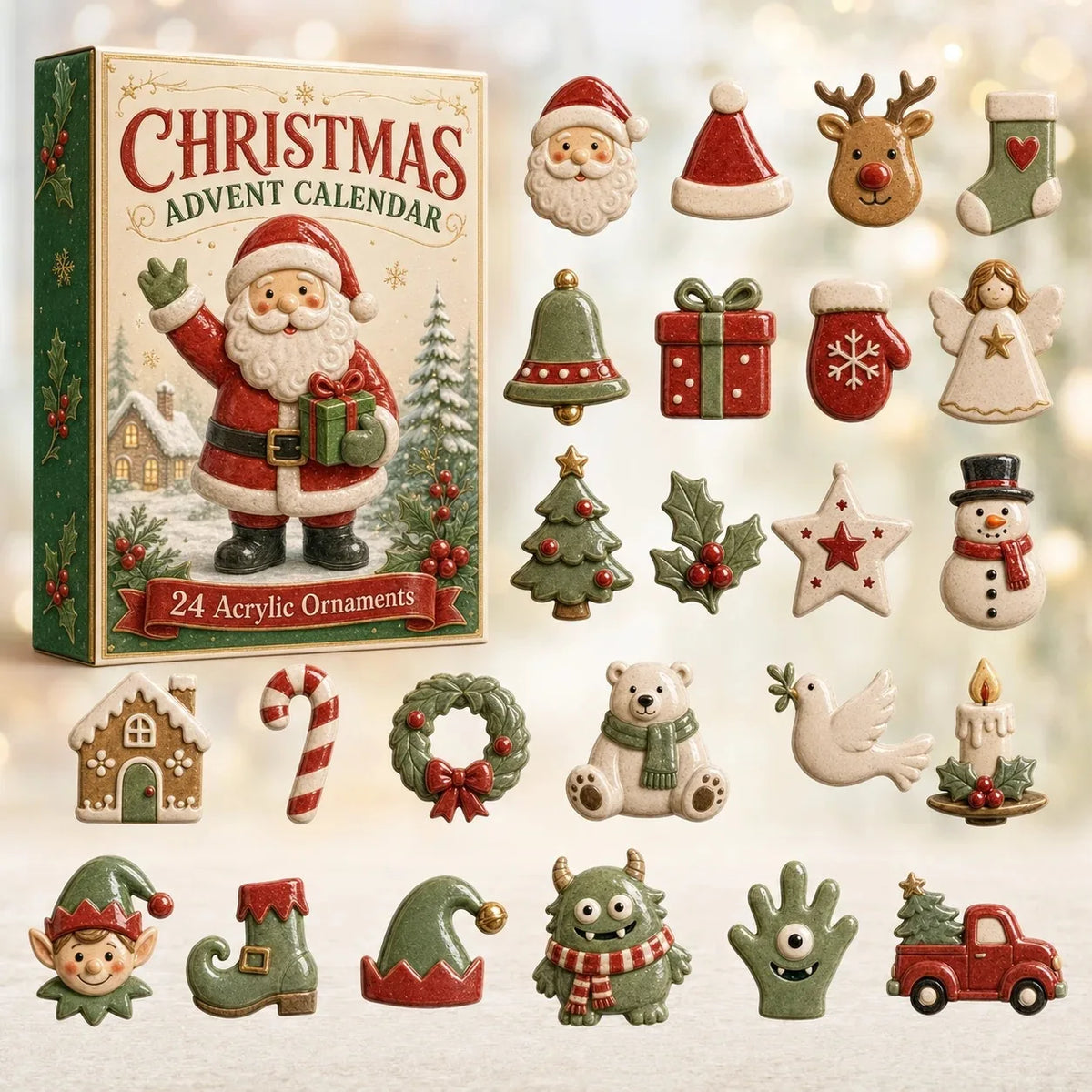 Christmas Craft Advent Calendars 24 Days of Christmas Miniatures To Make and/or Collect 17 Sets to Choose From