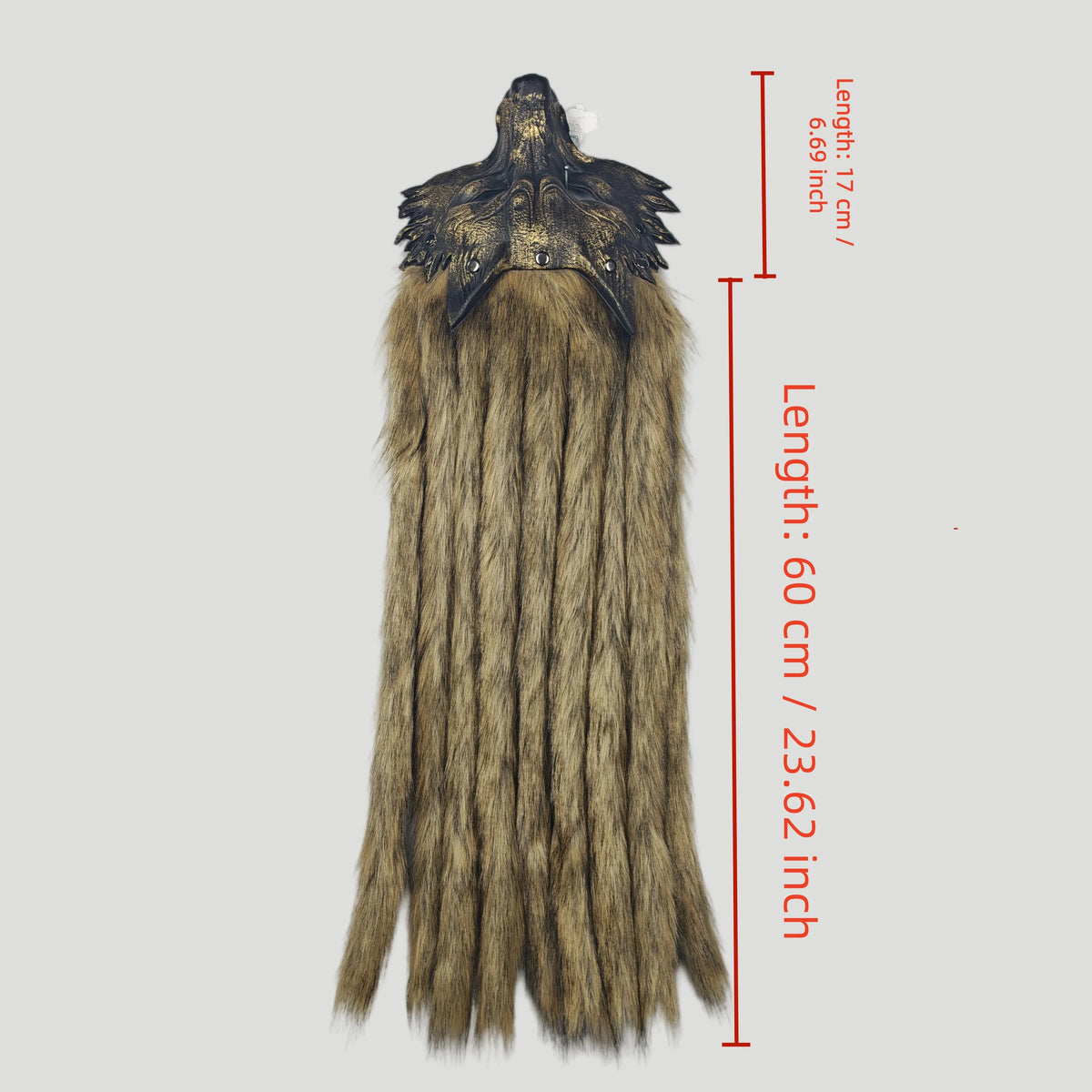 Unisex Viking Faux Fur Headdresses and Wolf Head Masks