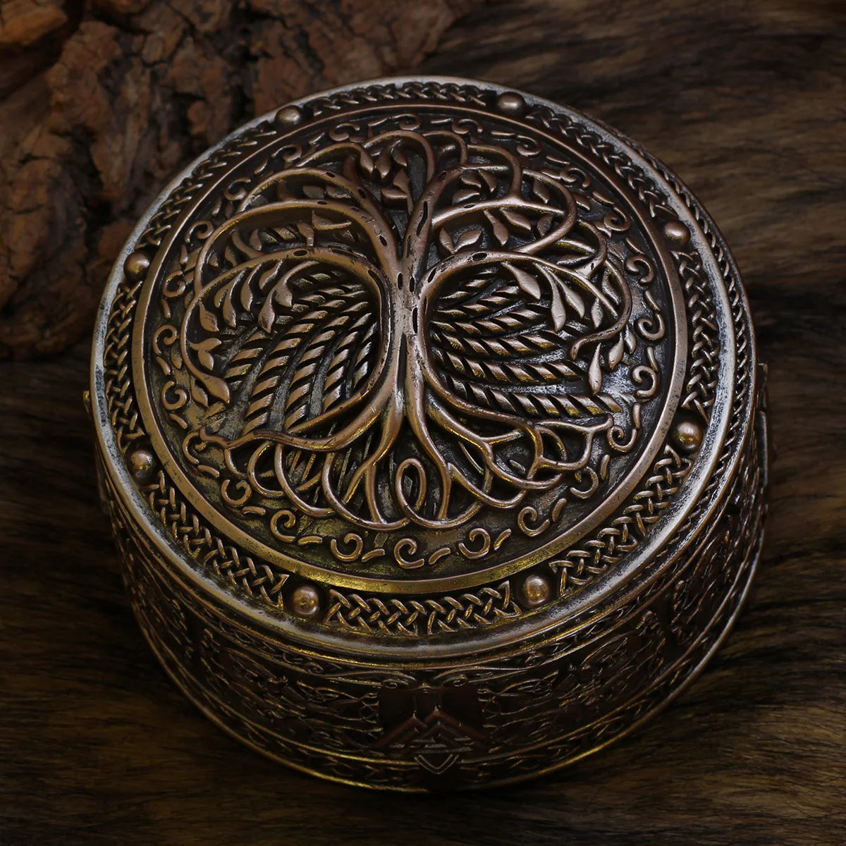 Tree of Life Viking Treasure Chest Jewellery Box