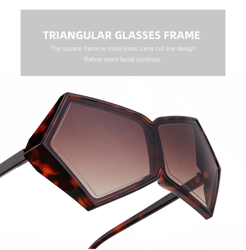 Oversized Futuristic Goggle Sunglasses