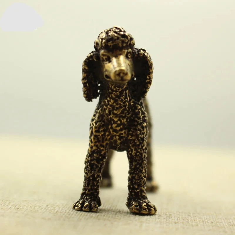 Copper Poodle Figurine Tea Pets