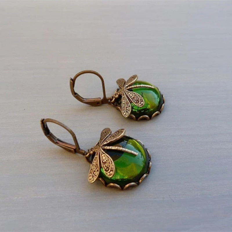 Delightful Dragonfly Drop Earrings