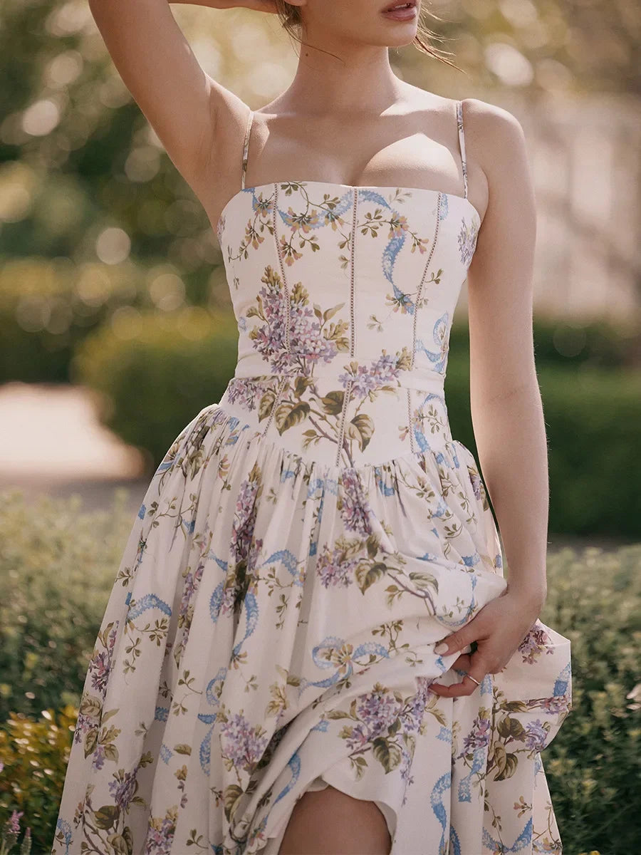 Olivietta's Floral Print Midi Sundress