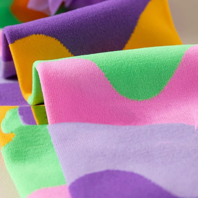 Girls Knee-High Rainbow Fun Socks 3-8T