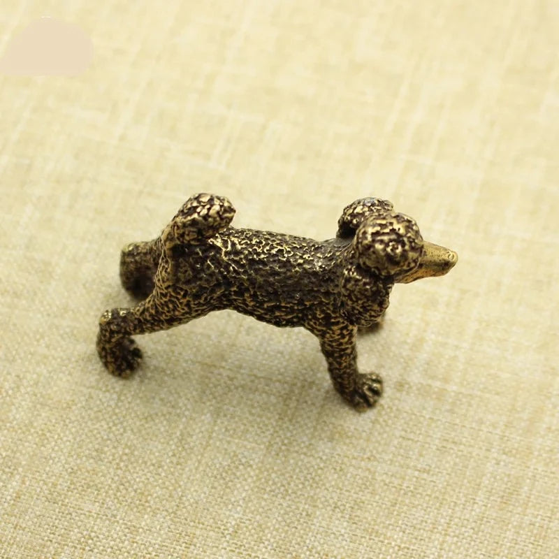 Copper Poodle Figurine Tea Pets
