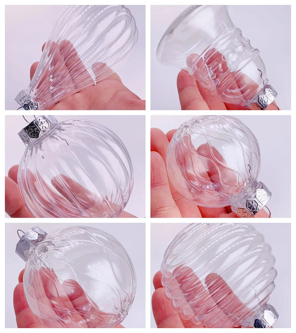 Twenty DIY Paintable Fillable Shatterproof Christmas Decoration Ornaments 115mm Plastic Diamond