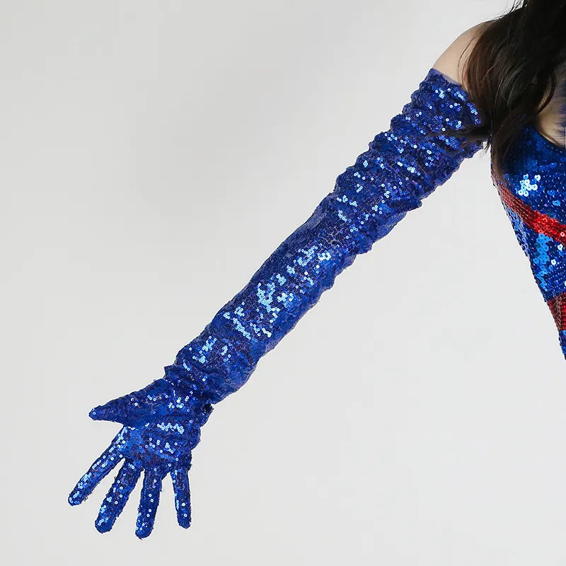 Glitter Gloves 70cm Long Gloves 26 Colours