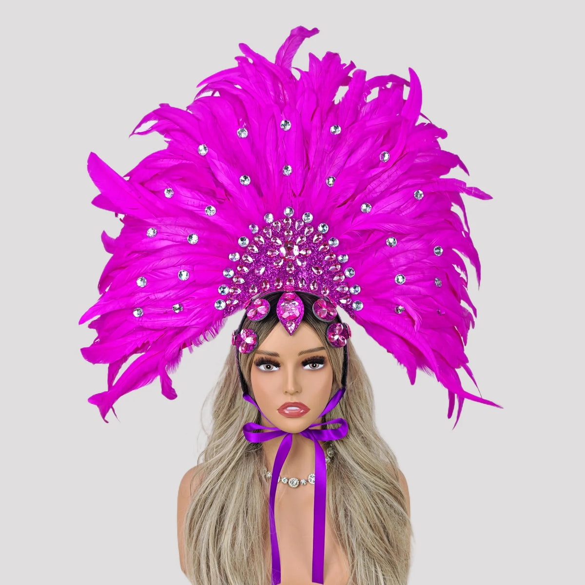 Carnival Feather Headdress Festival Costume Accessories