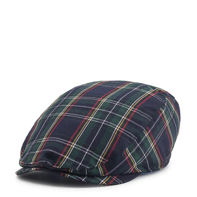 Plaid Flat Caps Casual Cotton Vintage Hats