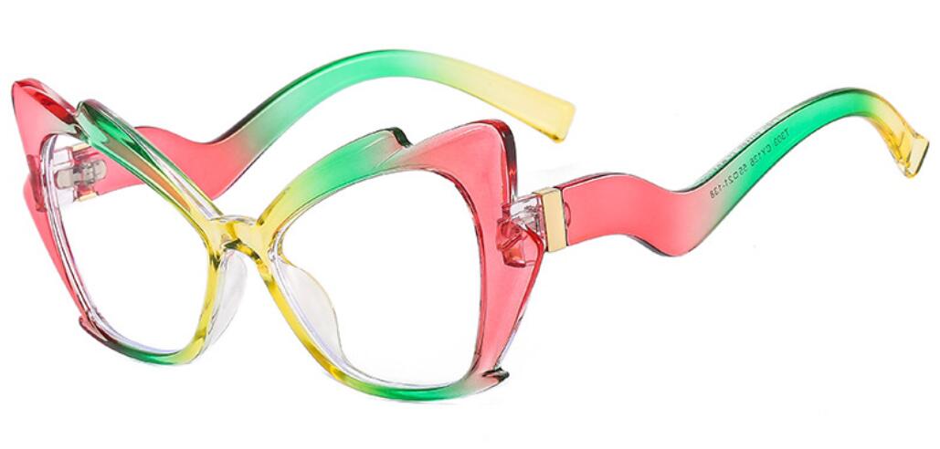 Blue Light Reading Glasses Butterfly Cat Eye Glasses Frame Clear Lens