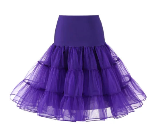 Colourfun Pettiskirts Cosplay Rockabilly Crinoline Underskirt