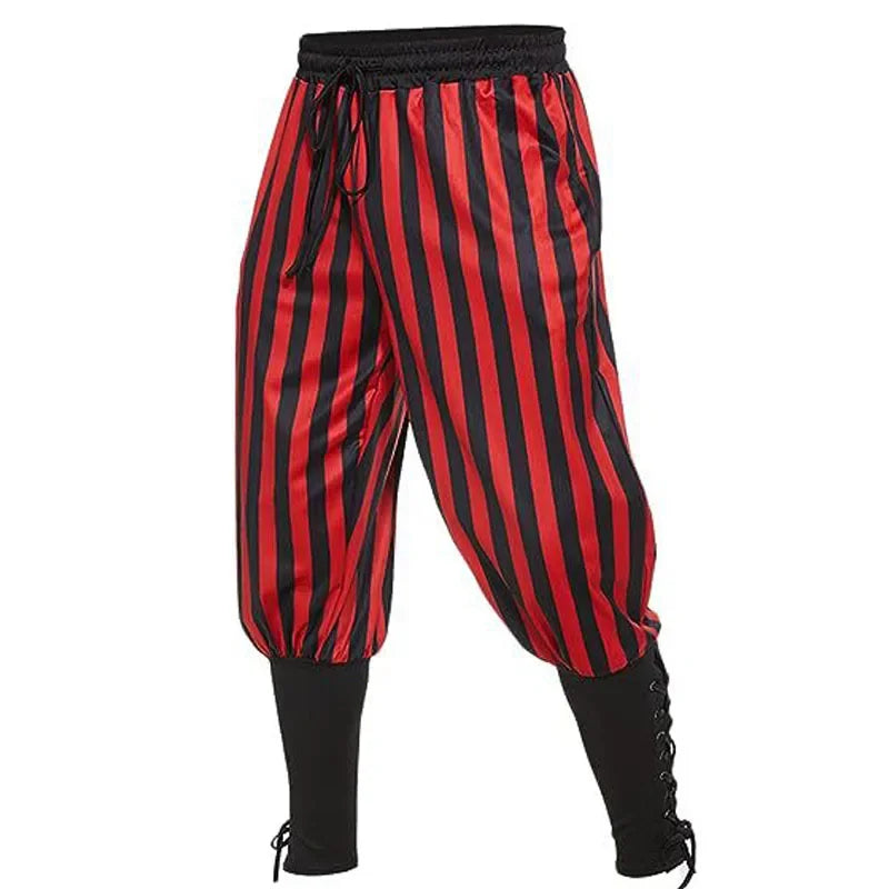 Pirate Pants Halloween Costume Striped Trousers