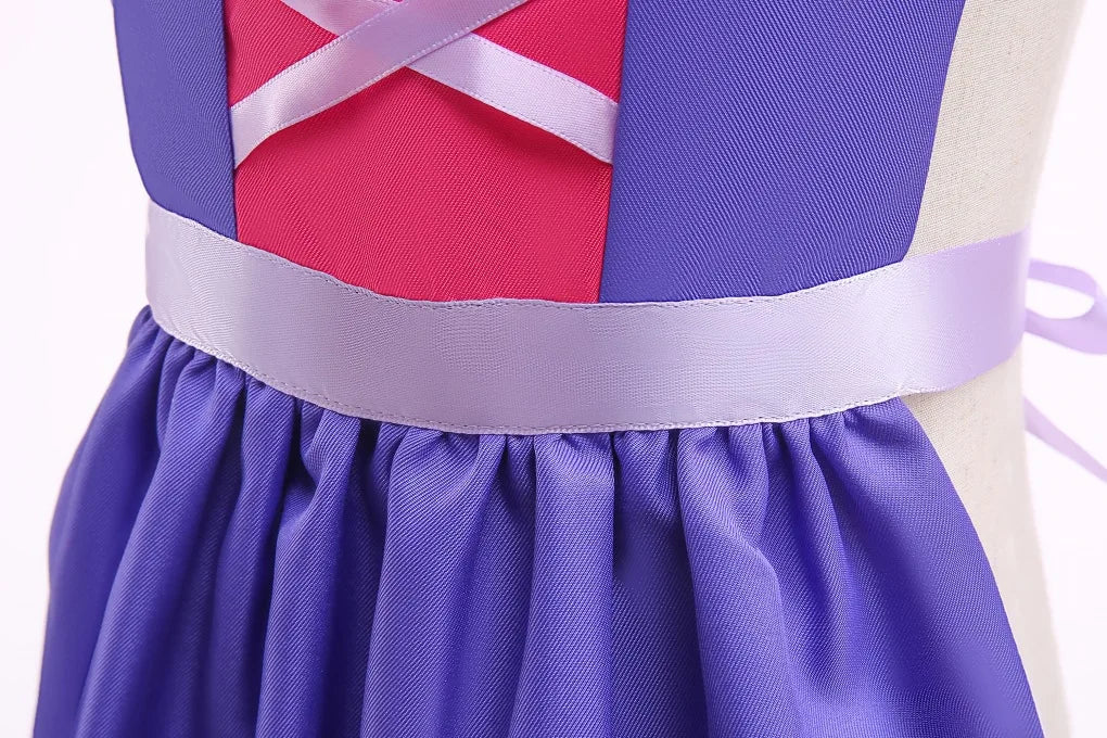 Mother Daughter Matching Clothing Apron Dresses Women Girls Halloween Cosplay Children Princess Coveralls