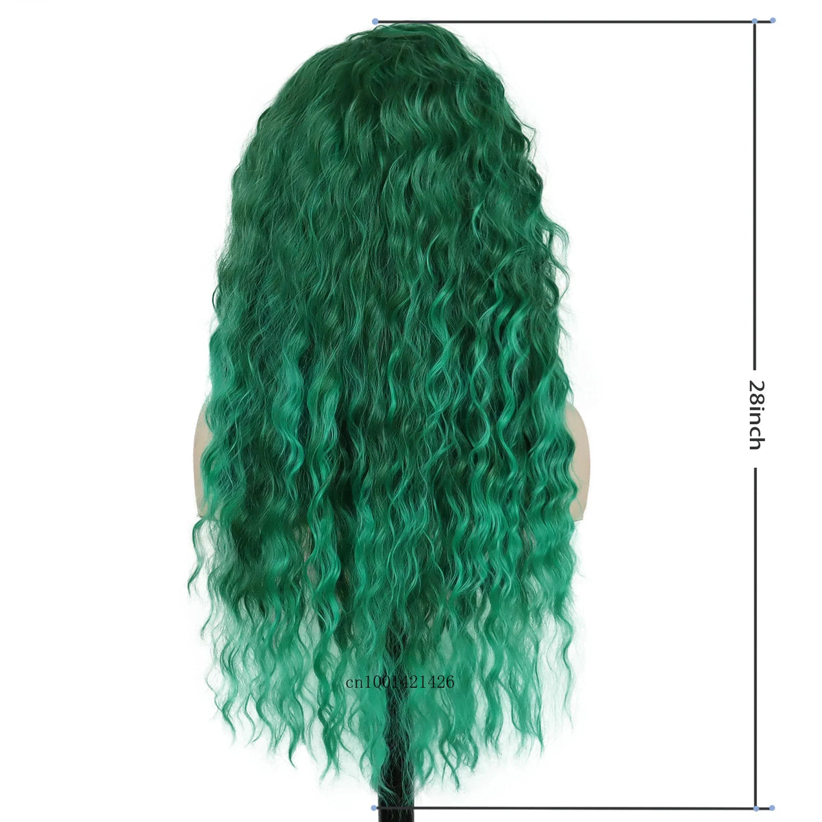 Long Curly Wig Water Wave Thick Fluffy Hair Cosplay Wigs 28 Inch