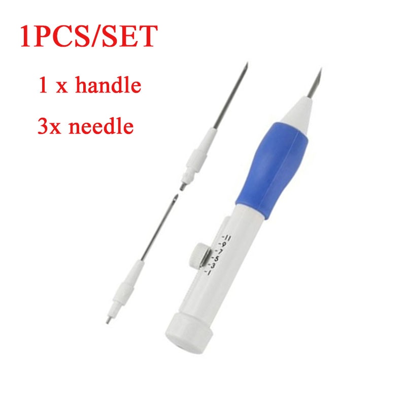Embroidery Punch Needle Kit Stitching Tool Set Embroidery Needle Pen Tool for DIY Craft