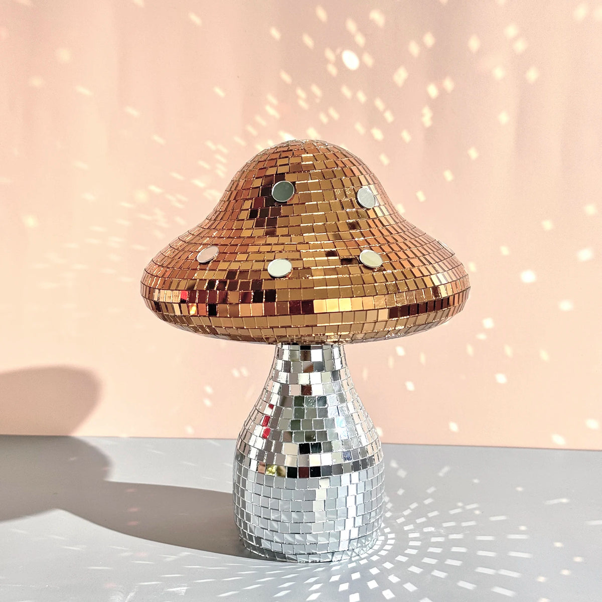 Disco Mushroom Mirror Ball Ornament Home Decor