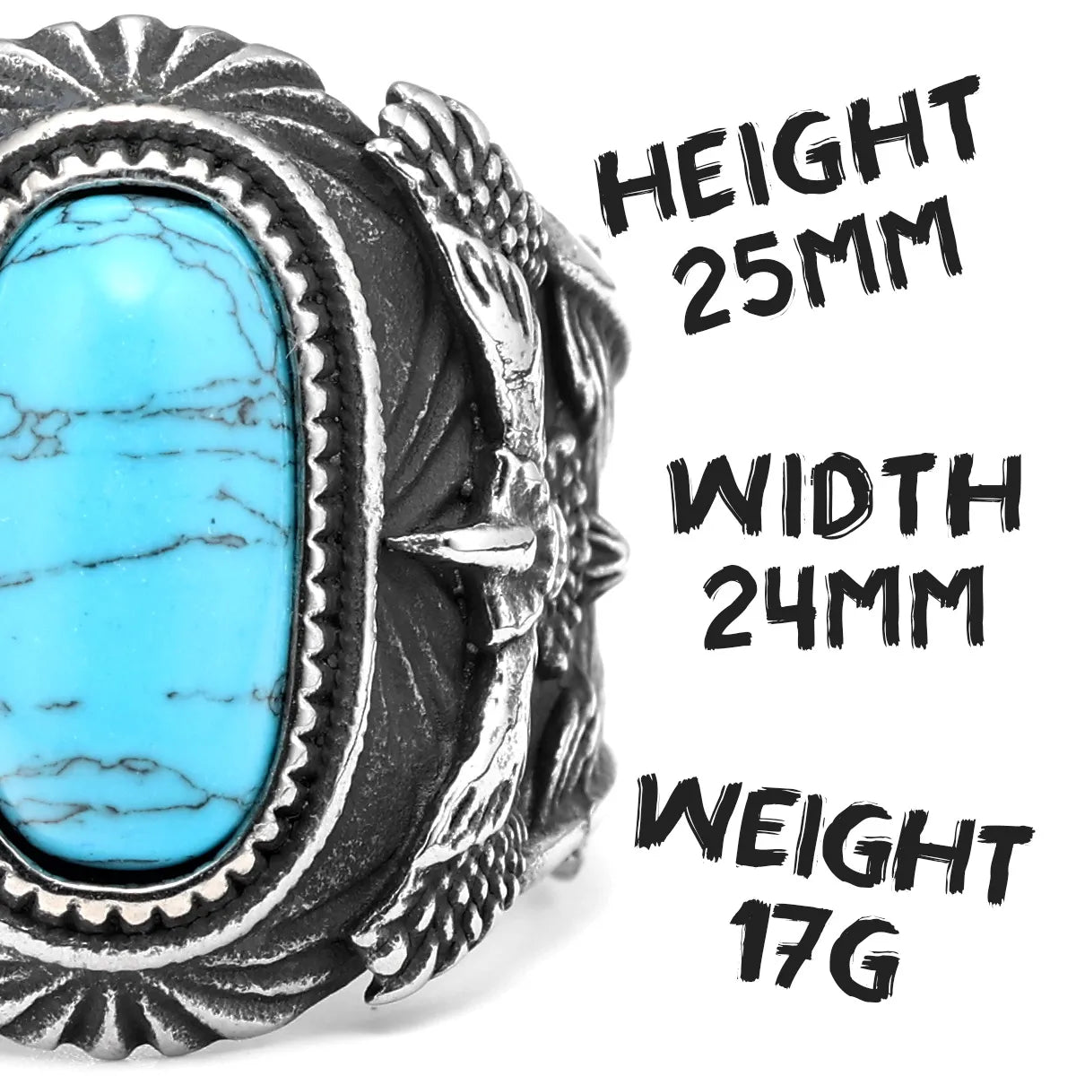 Starry Night Ring Stainless Steel Men Ring