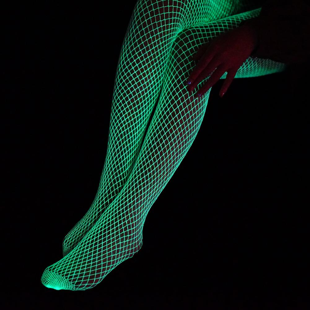 Glow in the Dark Fishnet Stockings and Body Suits