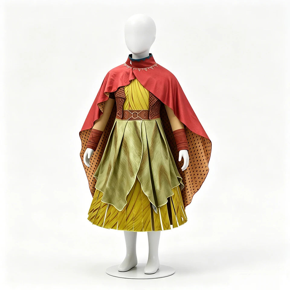 Adventure Princess Raya Warrior Girls Outfits Halloween Cosplay Last Dragon Book Week Children's Costume