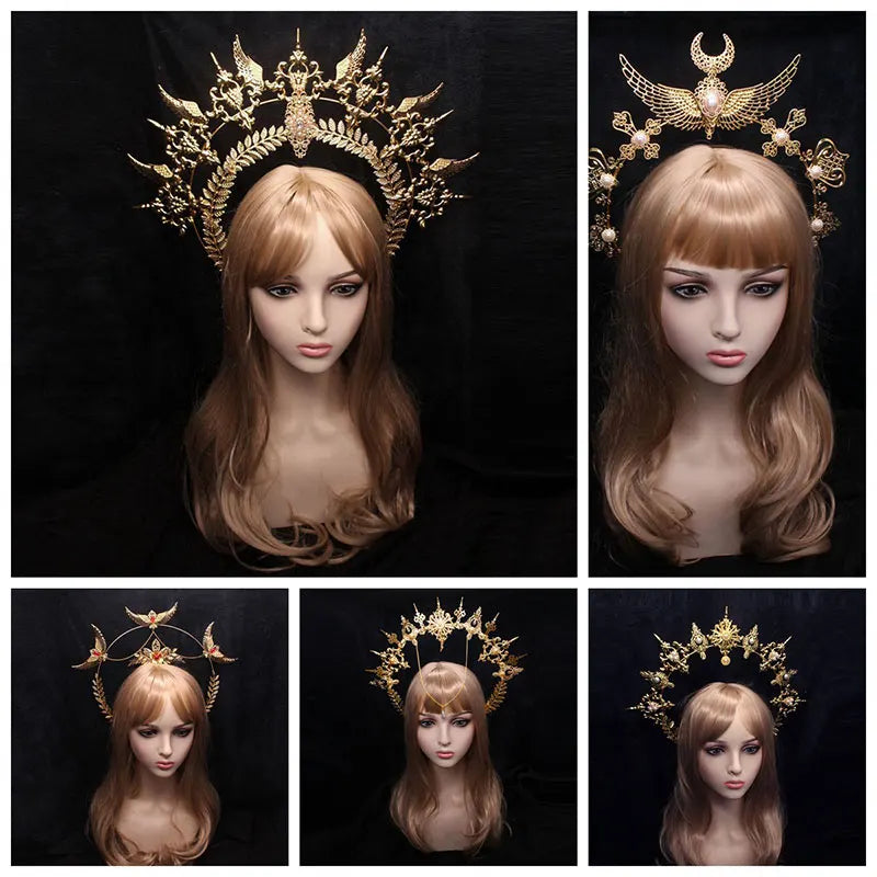 Build Your Own Halo Crown DIY Kits Virgin Mary's Baroque Halo Crowns Headpieces