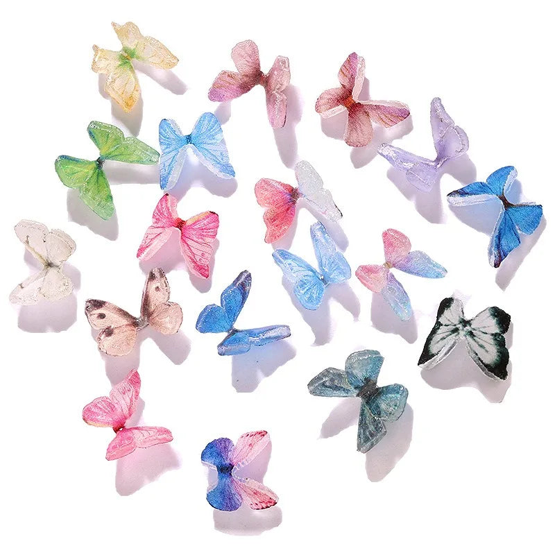 Tiny Miniature Butterflies Fairy Garden Accessories Mini Resin Figurines Micro Landscape Dollhouse DIY Crafts Decor 3D