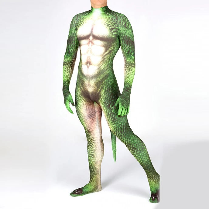 Animal Cosplay Carnival Costume Adults Bodysuit Unisex with Paws and Tail