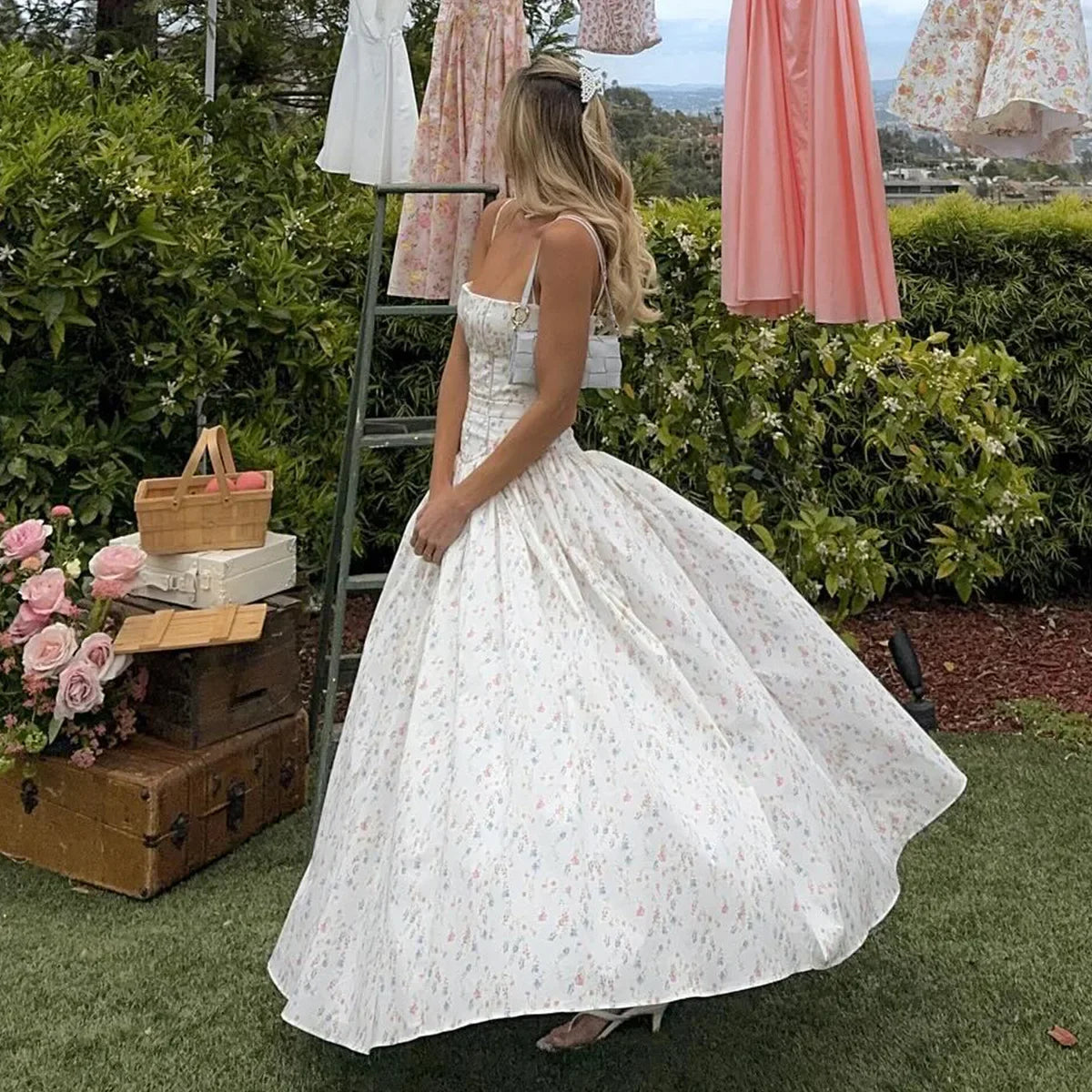 Olivietta's Floral Print Midi Sundress